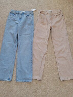 Abercrombie & Fitch 90s straight high rise bundle 28L